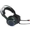 2019 OEM LED Lighting Computer Gaming 7.1 Headset Microphone Earphone with RGB and Remote Control