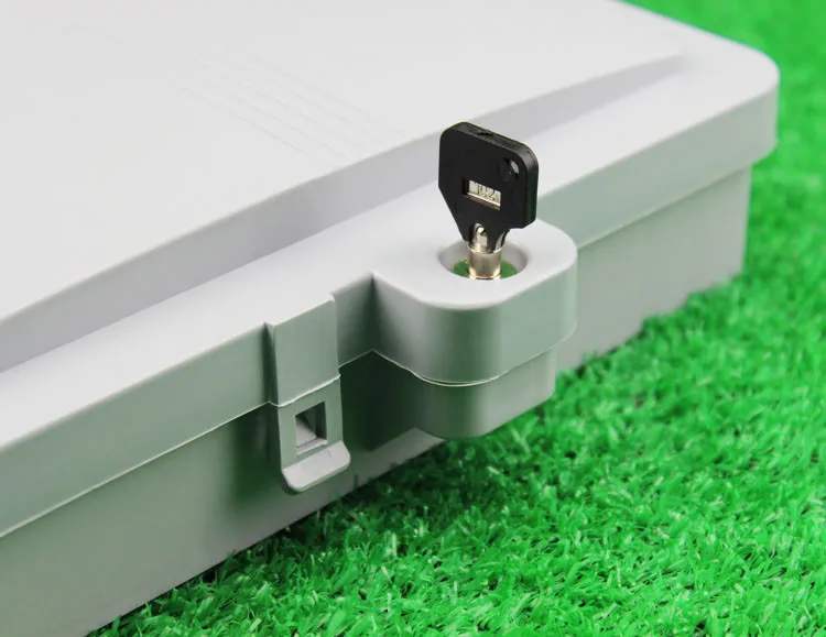 Outdoor ABS Material Waterproof 12 Cores Mini FTTH Fiber Optic Termination Box with SC Adapter