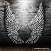 Industrial modern style small cast iron angel wall decoration metal wings for crafts