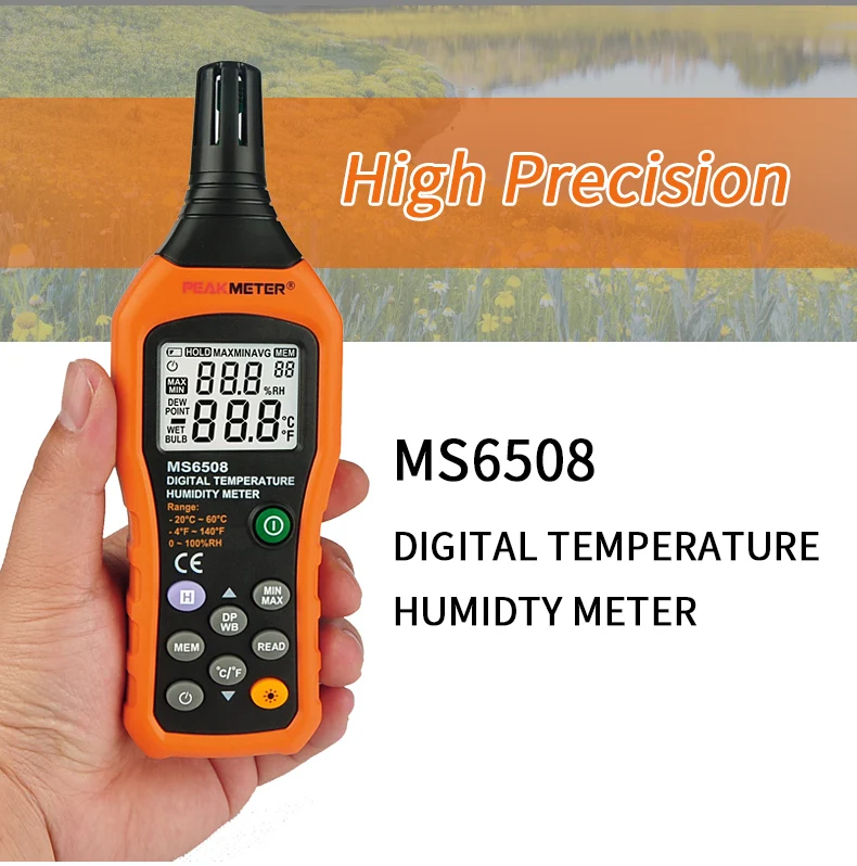  PEAKMETER PM6508 Digital Temperature Humidity