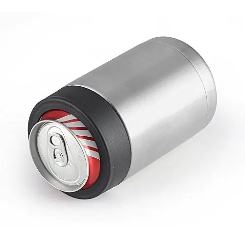 Stainless Steel Cup Beverage Can Insulator For 12 Ounce Can Super Insulated With Flexcap Keep