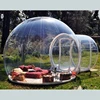 4 meters dome transparent inflatable bubble tent with frame tunnel exit for SALE from Guangzhou Inflatables
