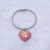 Red Glitter Heart Dog Paw Planner Charms Glitter Red Bag Charms Bracelet Charm