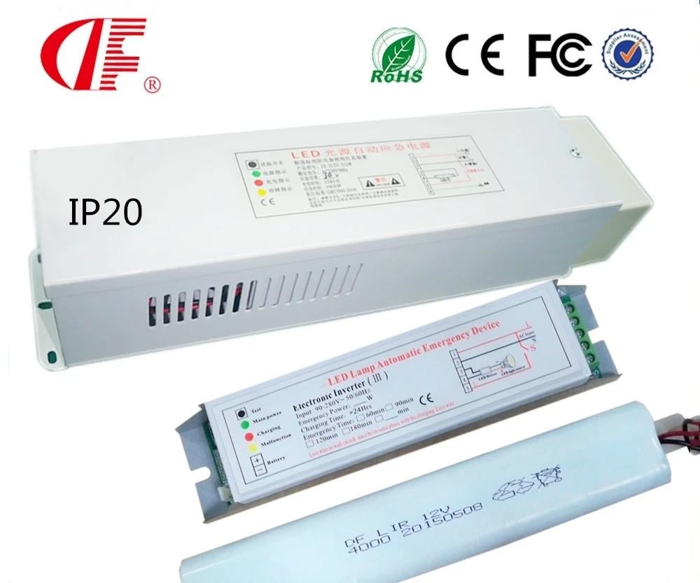 DF518H Emergency Lighting Module For 28W Led Light With Emergency Inverter Kit High Power Battery For 1.5 Hours Duration