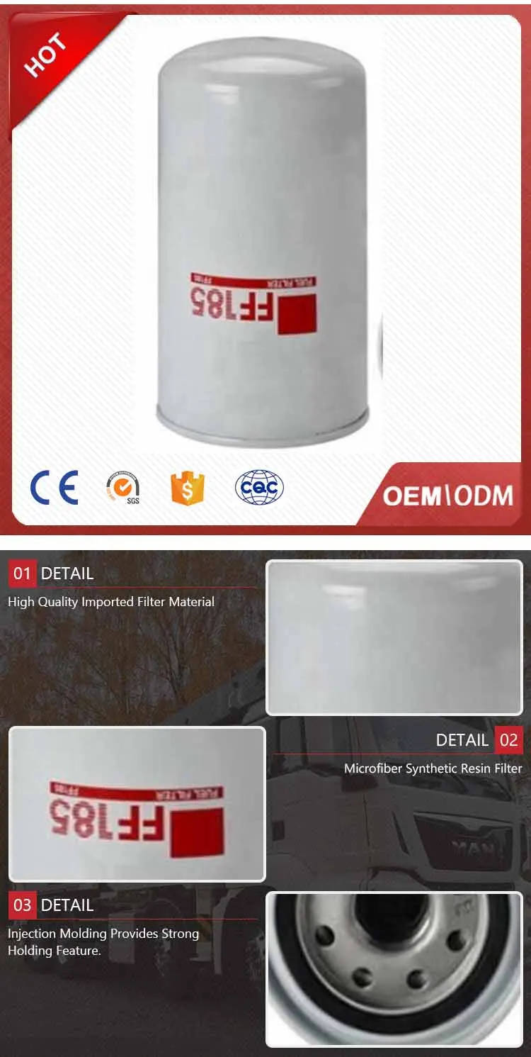 fuel filter transparent FF185 fuel filter element heater