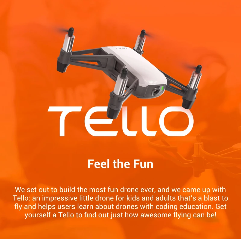 New Arrival DJI Tello Flying Quadcopter Drone VS DJI Spark