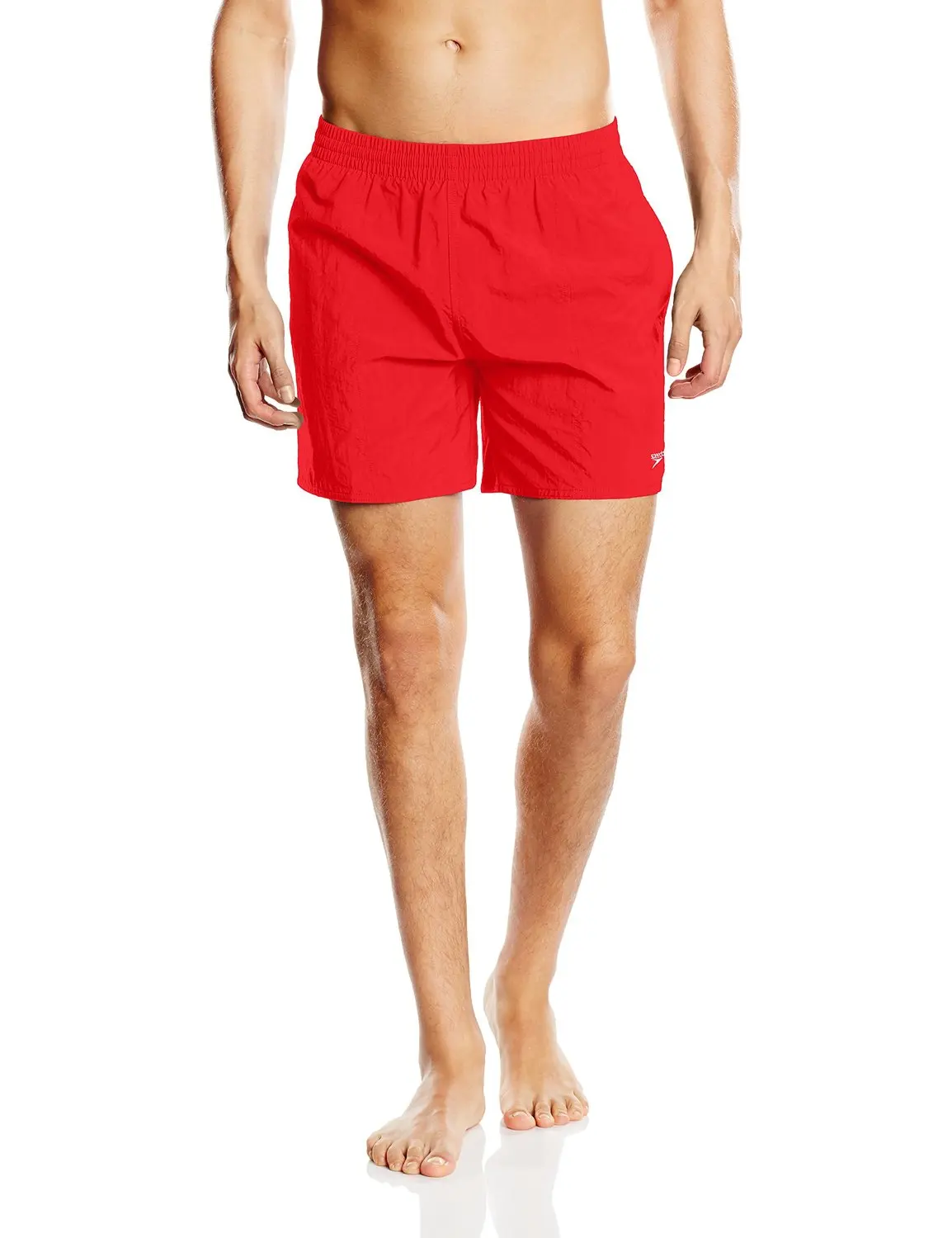 red speedo swim shorts