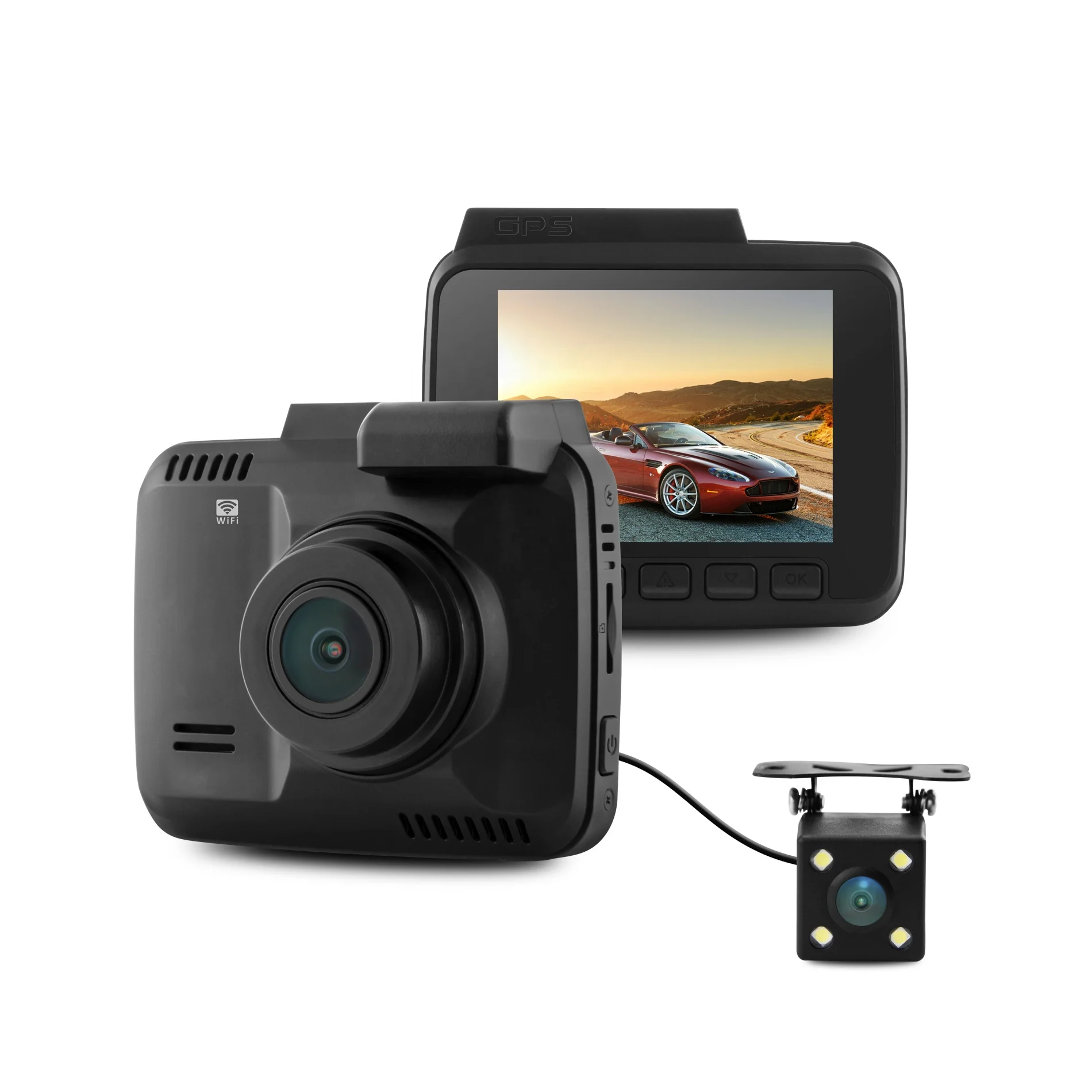 New Product Ultra 4k Car Camera Dash Cam With Gps Wifi Car Dvr For ...