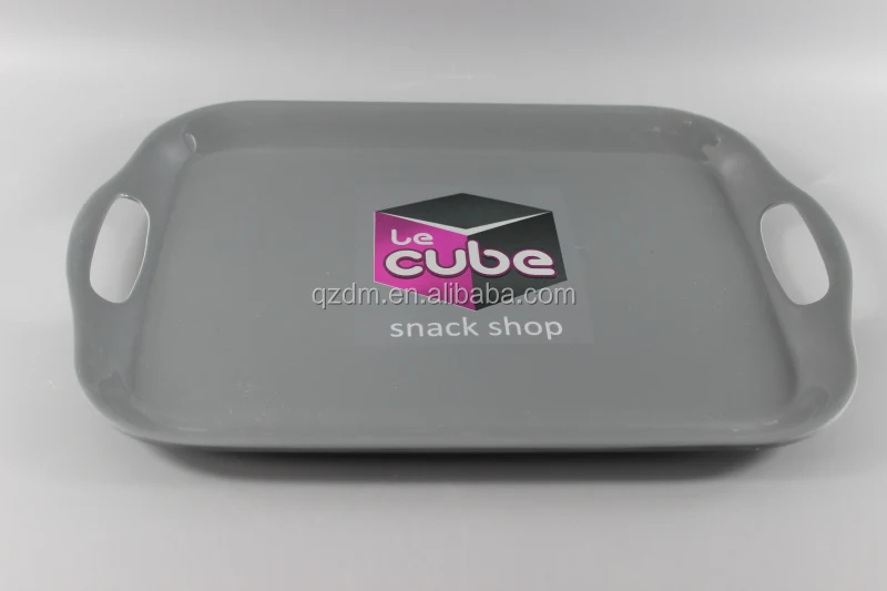 18 inch Melamine tray two handle Plastic tray Customize