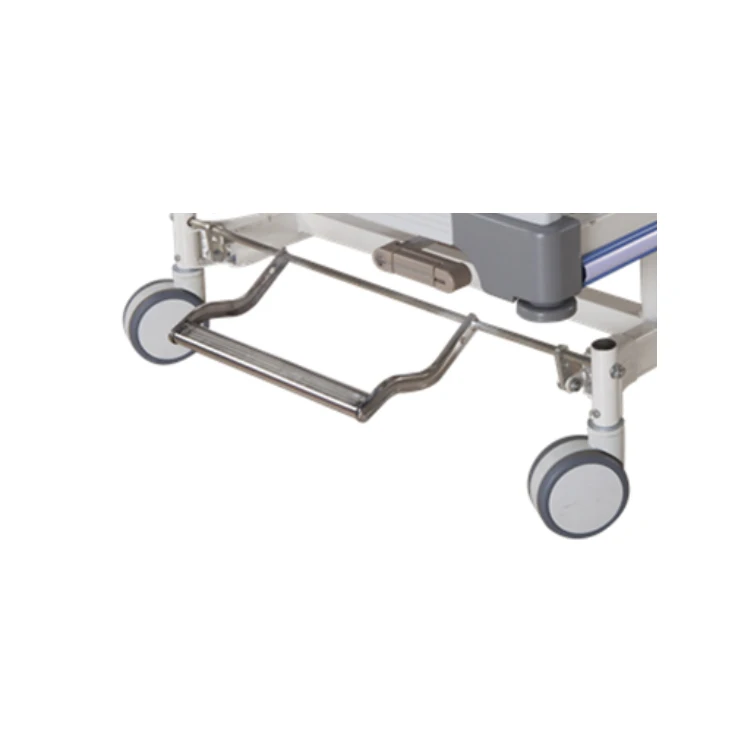 Manual 2 crank punching with Aluminum alloyguardrailnursing bed