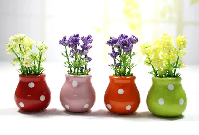 Kreatif Keramik Pot Bunga  Mini Buatan Tanaman  Hias  Untuk  