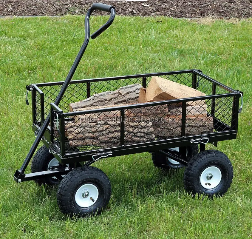 Rolling Firewood Large Wheel Log Hand Cart With Cover For Sale Buy