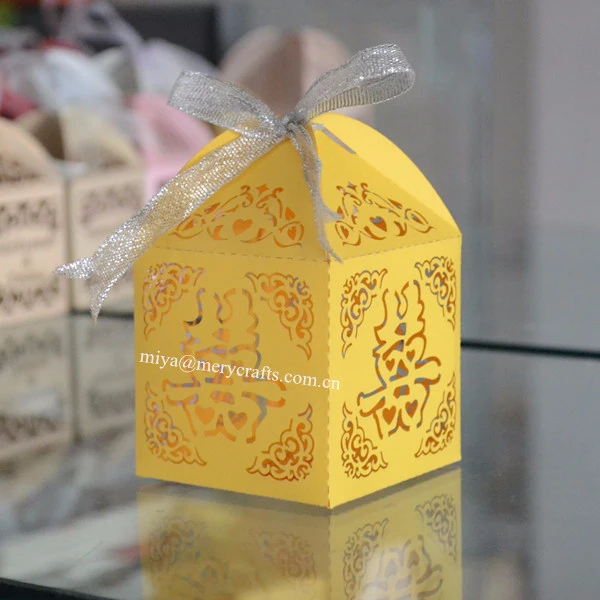 60 X Lemon Box Bag Wedding Favour Boxes Party Favours Party