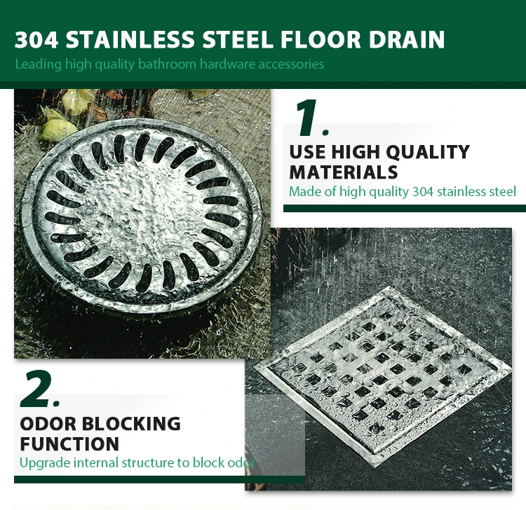 Anti Cockroach Trap Drain Bathroom Stainless Steel Floor Drain Square ...