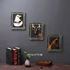 READY TO SHIP INVENTORY PROMOTIONAL LUXURY POLYRESIN WALL MOUNTED 3D ANIMAL DEER EAGLE HORSE HEADS PAINTING