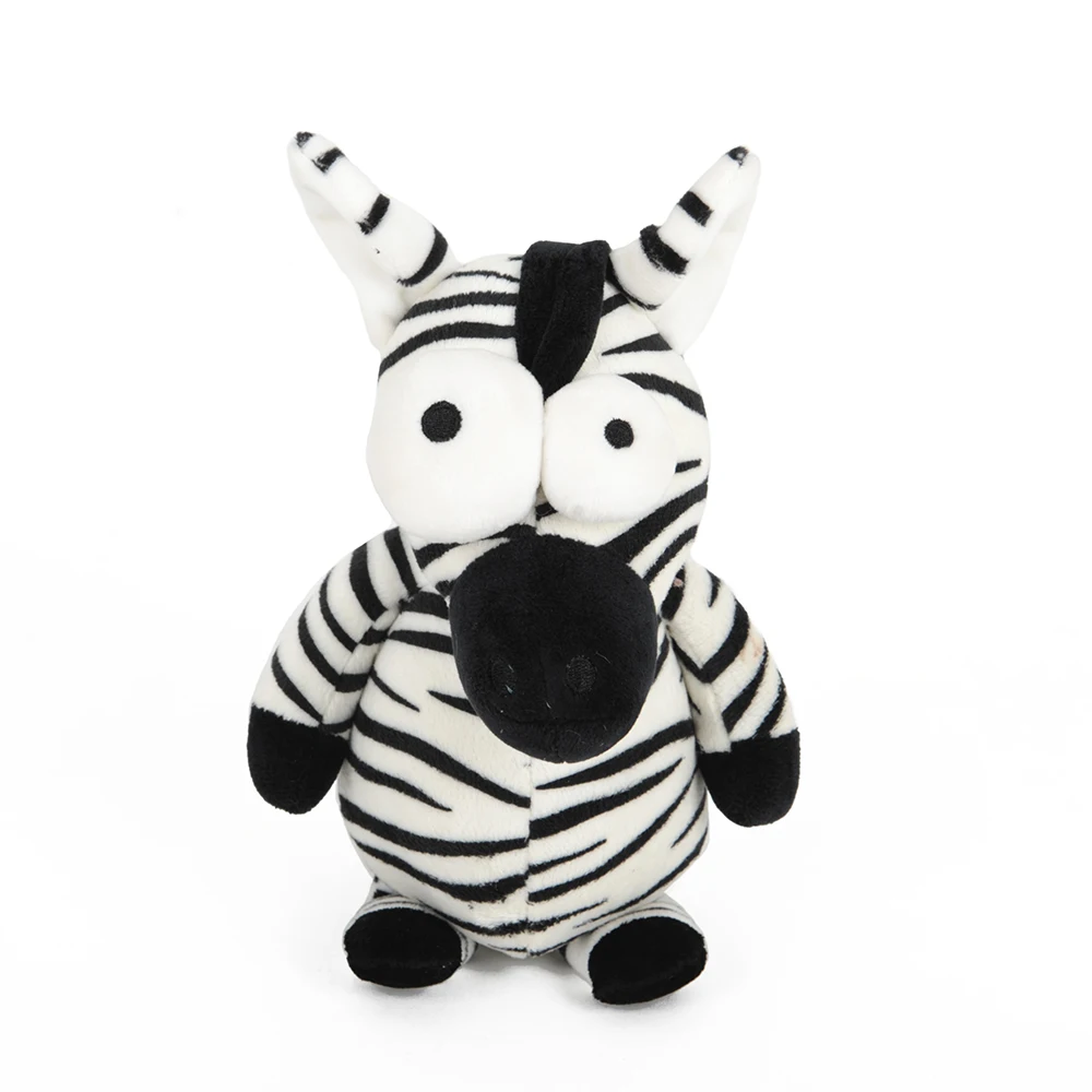 leaps & bounds wildlife plush zebra dog toy