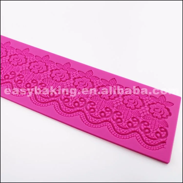 SLM-24 Lovely Silicone Mats Lace Fondant Molds for cake decorating