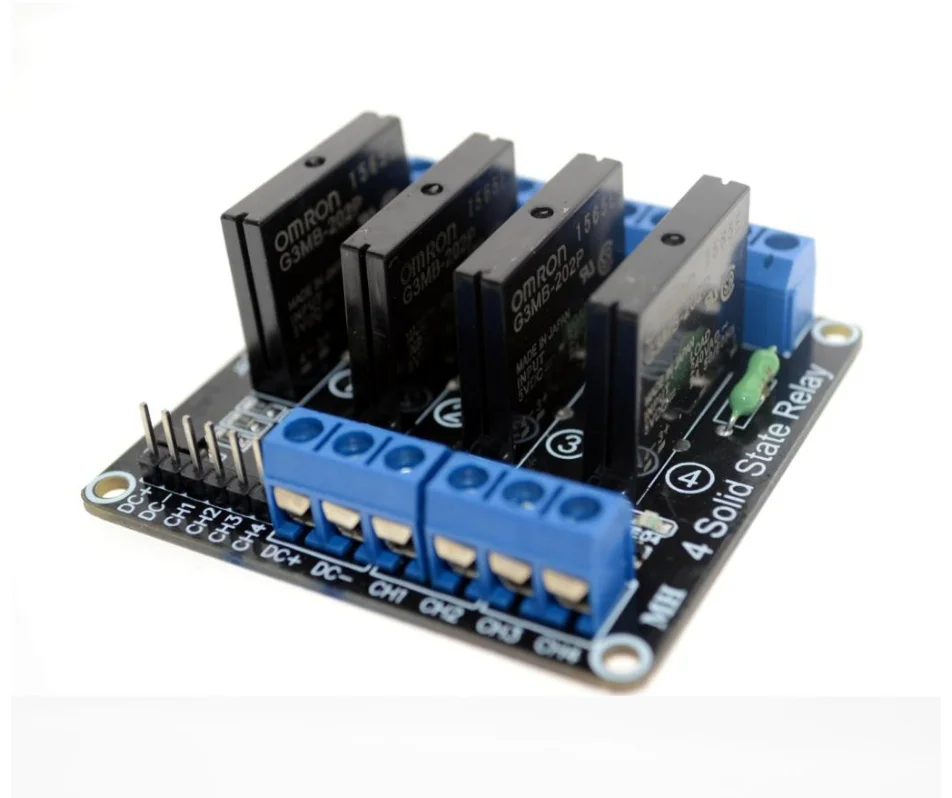 5v 2a 4 Channel Solid State Relay Module High Level Trigger Ssr Power