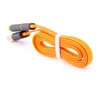 2 in 1 micr USB Charging and Data Transfer Cable and 8 Pin Adapter for S4 Note4 6 6 Plus 5 5S Orange