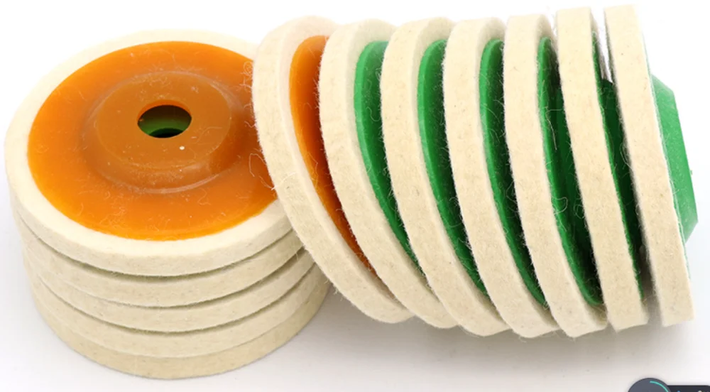 100mm Wool Felt Polishing Wheel For Stainless Steel Metal Glass Fine