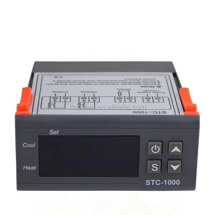 NaiCasy Contrôleur de température numérique STC-1000 Micro-Ordinateur numérique Contrôleur 12V Affichage de la température 