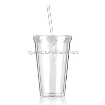 disposable cups with straws and lids