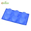 pans with holes silicone cake mold six cells moon cake mold round shaped