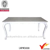 French Shabby White Wooden Dining Room Table 10 Person