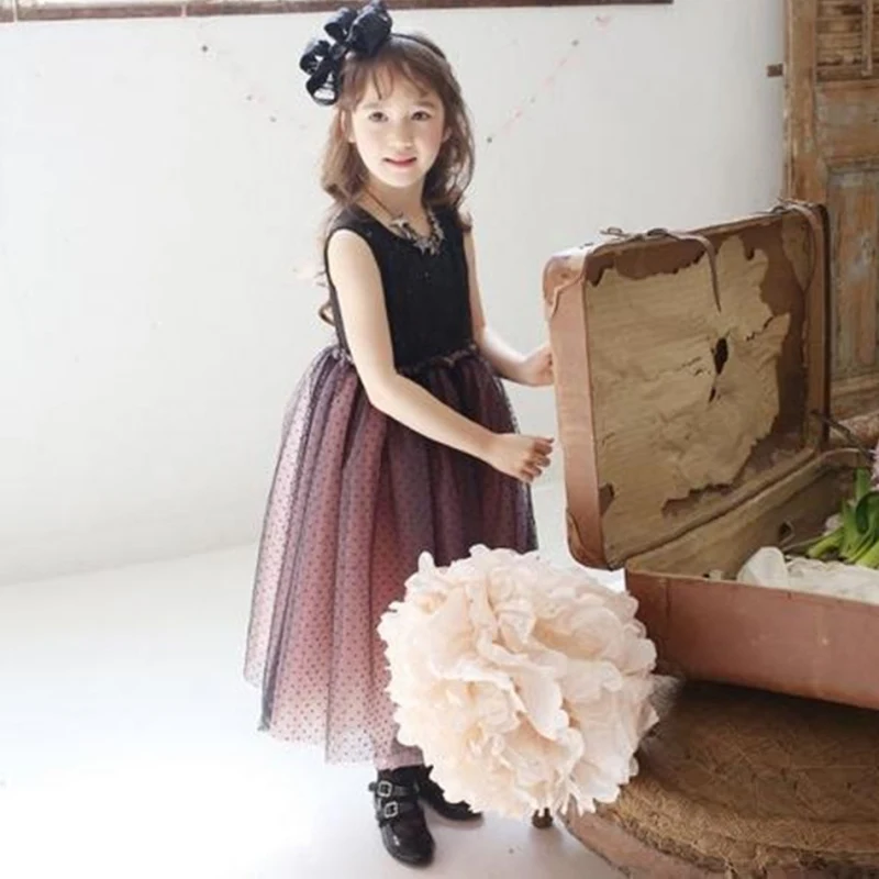 2016 Kids Girls Tulle Dancing Tutu font b Dress b font Sequins font b Fancy b