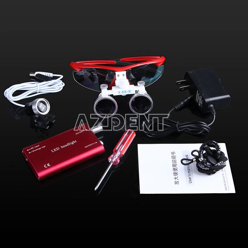 Hot Sale 3.5x Magnification Portable Led Dental Loupe Light/ Dental