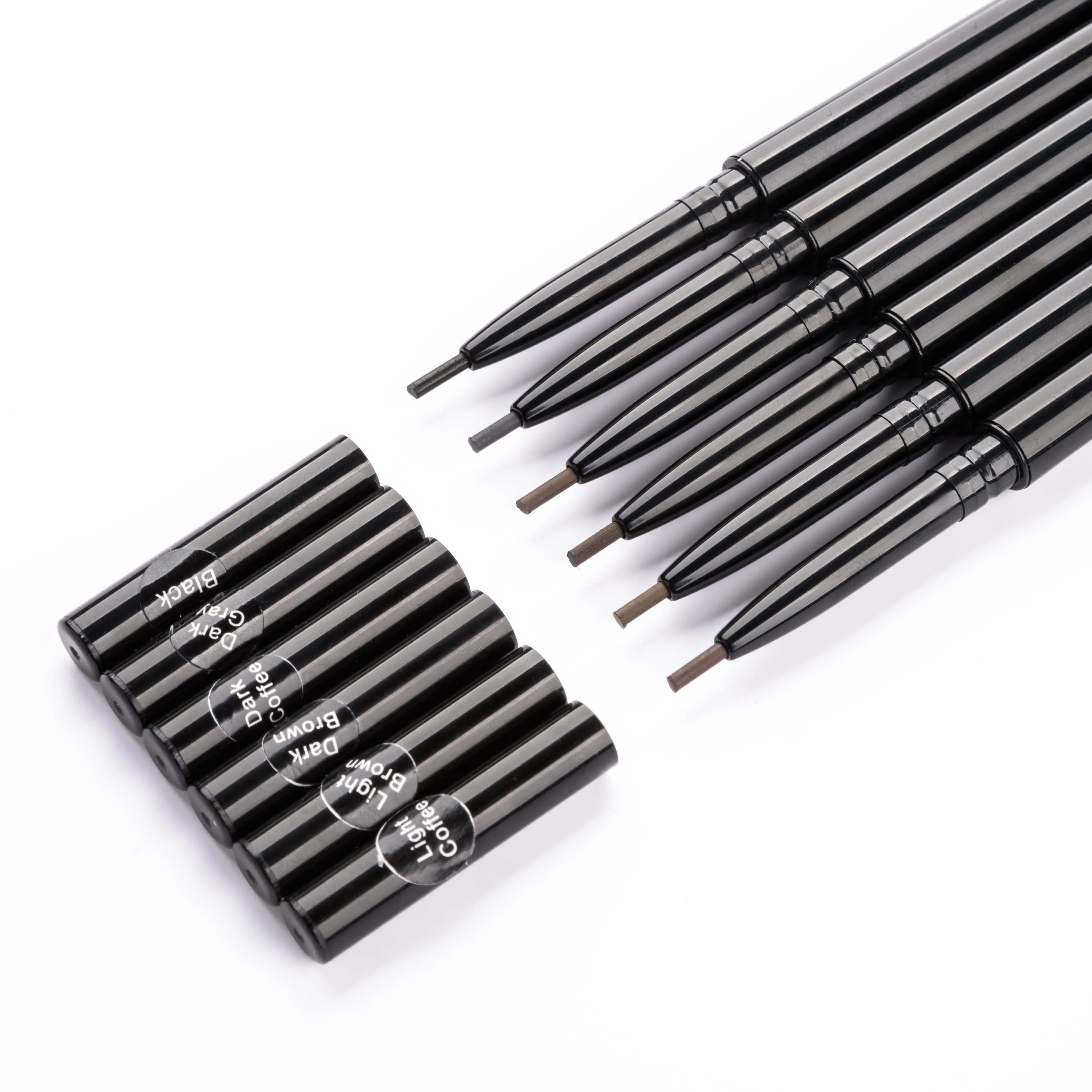 6 colors Private Label Waterproof Wholesale Eyebrow Pencil