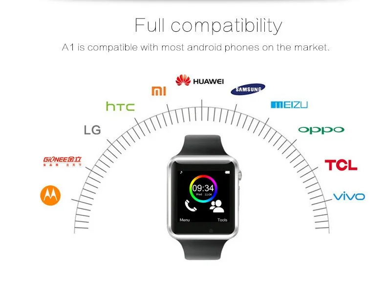 New BT Call A1 Smart Watch For Apple IPhone & Android Phone