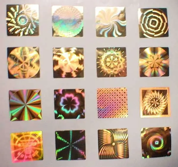 hot sale 2d/3d holographic sticker labels 2018 for mini fans