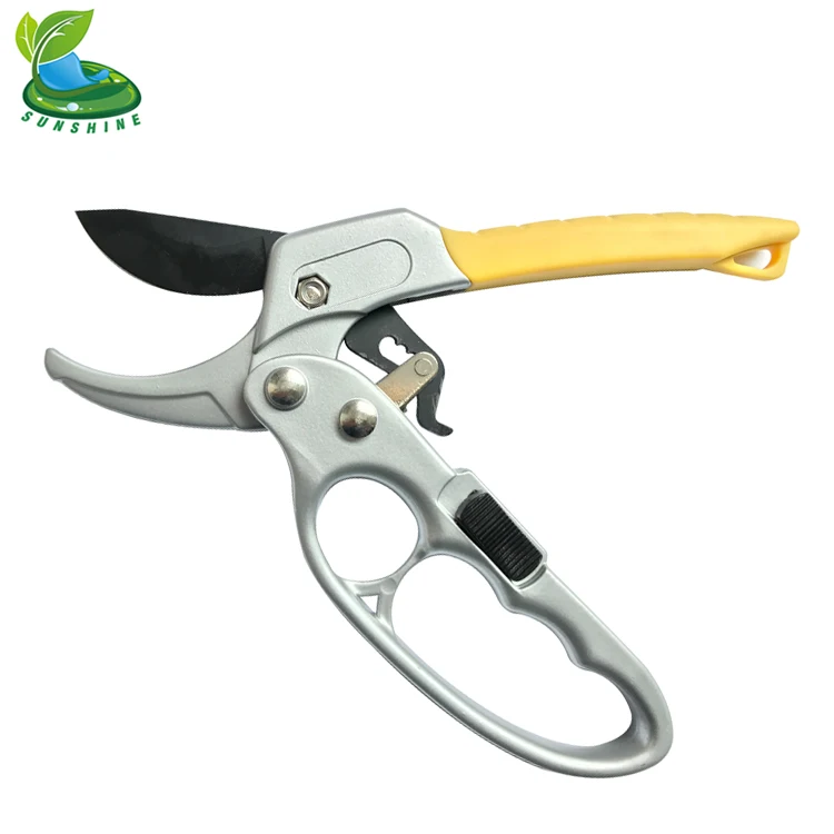 Professional Ratchet Anvil Pruning Shears With 3stage Ratcheting