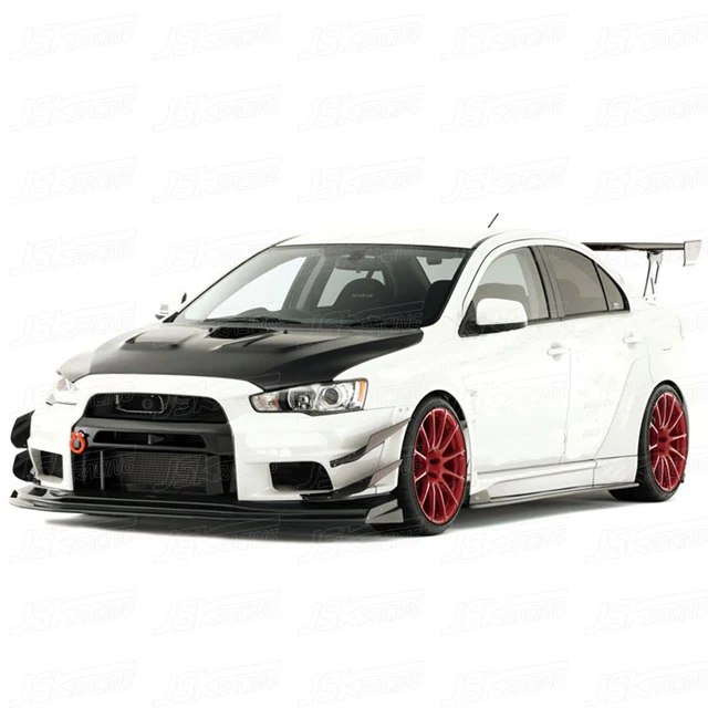 2009 Ver Vrs Style Fiber Glass Wide Body Kit For Mitsubishi Evolution