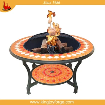 Outdoor Firepit With Warmer Bbq Cooler Azy Susan Coffee Table