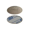 custom stainless steel engraved stickers logo sign self adhesive printed brass label metal furniture plates logo