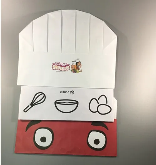 无纺布厨师帽子厨师帽厨房和餐厅