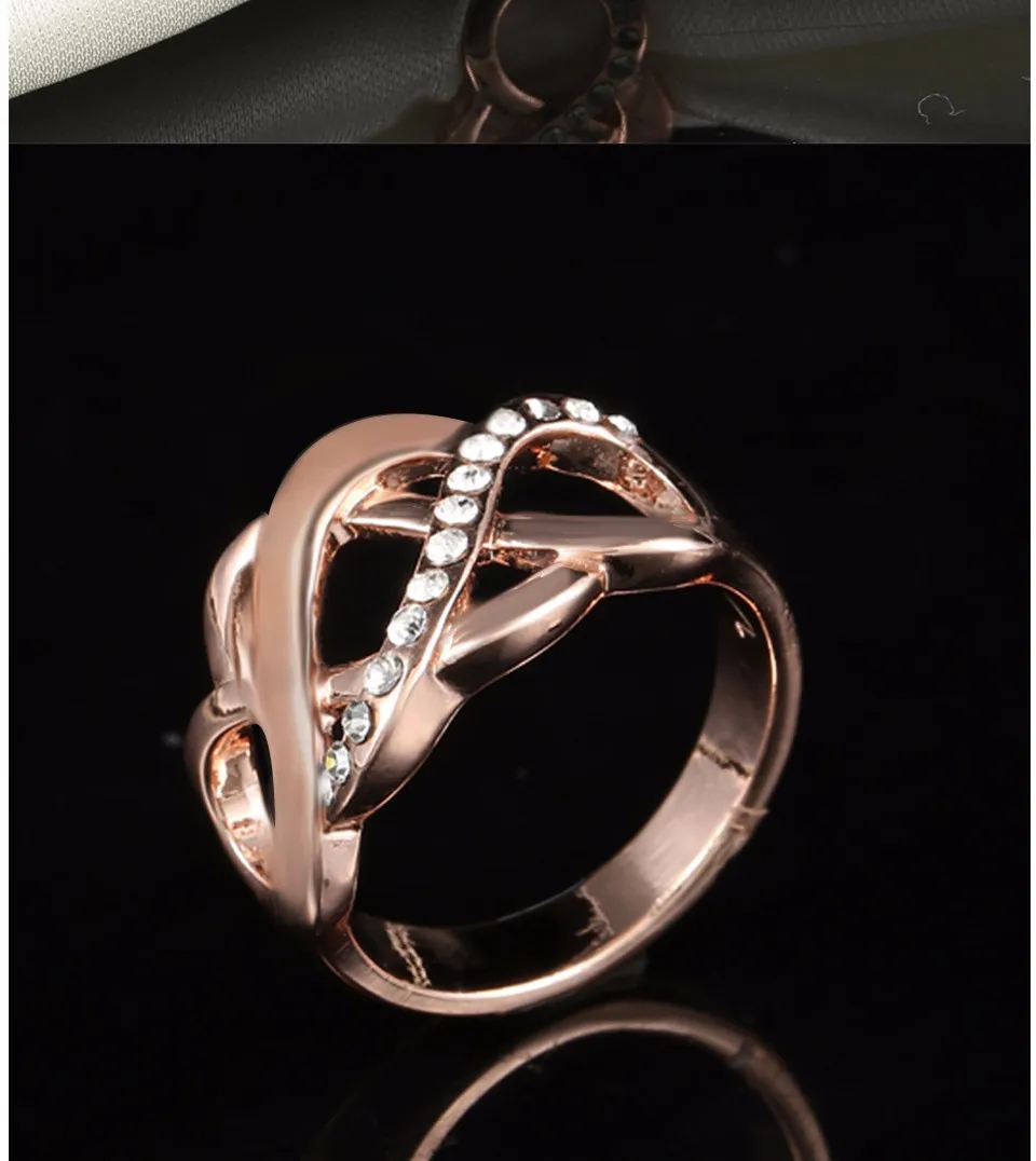 Eccosa Gold Rings Without Stones Women Hollow Rings Jewelry - Buy Women ...