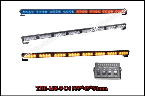 Amber Warning Strobe Lightbar For Universal Car
