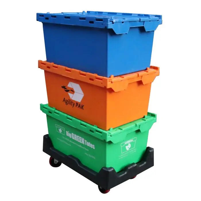 Qs Factory Wholesale Custom 4 Wheel Plastic Mover Dolly 4 Universal