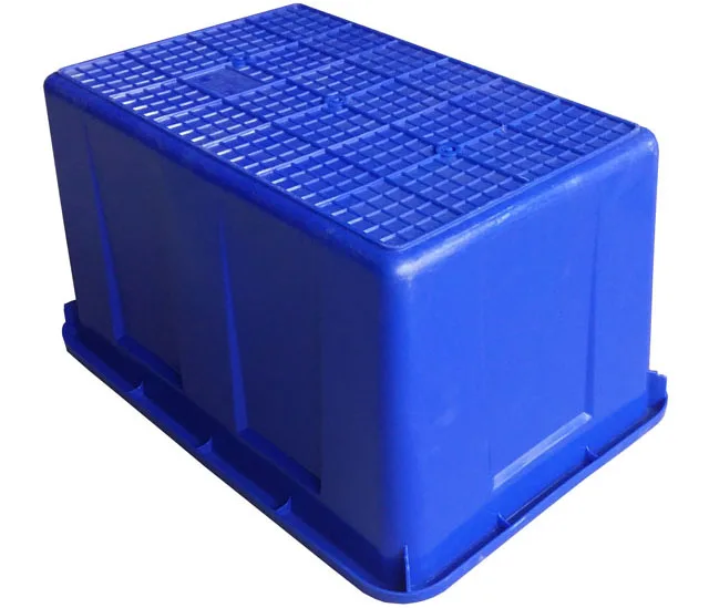 90l Water Crate Box With Lid Optional Plastic Storage Box Bins For
