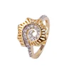 11863 Imitation Gold Plated Multicolor Rings With CZ Stone