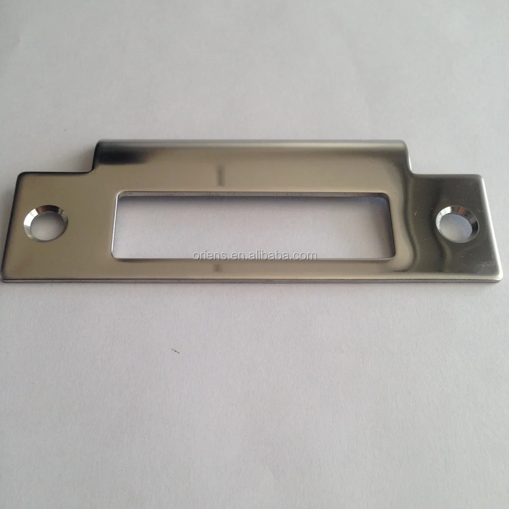 Oem Odm Custom Security Stainless Steel Door Latch Strike Plate Buy Door Strike Plate Stainless Steel Door Sill Plate Security Door Lock Plate