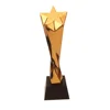 Wholesale Resin Award Trophy Star Resin Award Black Base Crystal Trophy For Souvenir