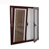 Aluminum profile tilt and turn windows with built in blinds