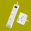 High quality multiple socket New products fashion design 13a 4 way power extension lead surge uk style