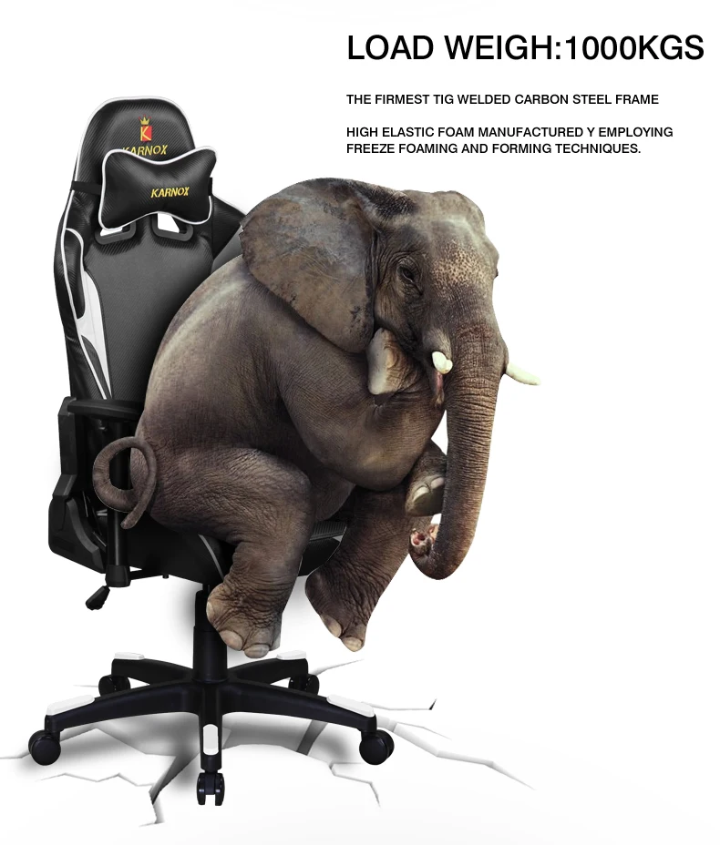 Hot Selling Modern Swivelling Gaming Racing Chair With Lumbar Support