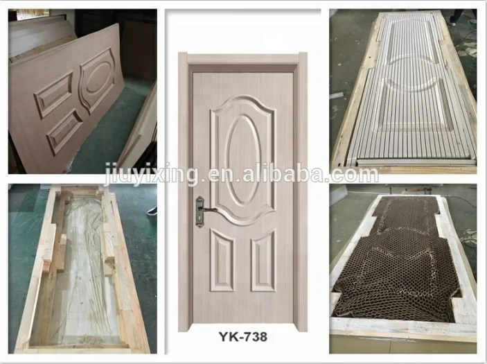 Interior WPC door PVC coated on the surface