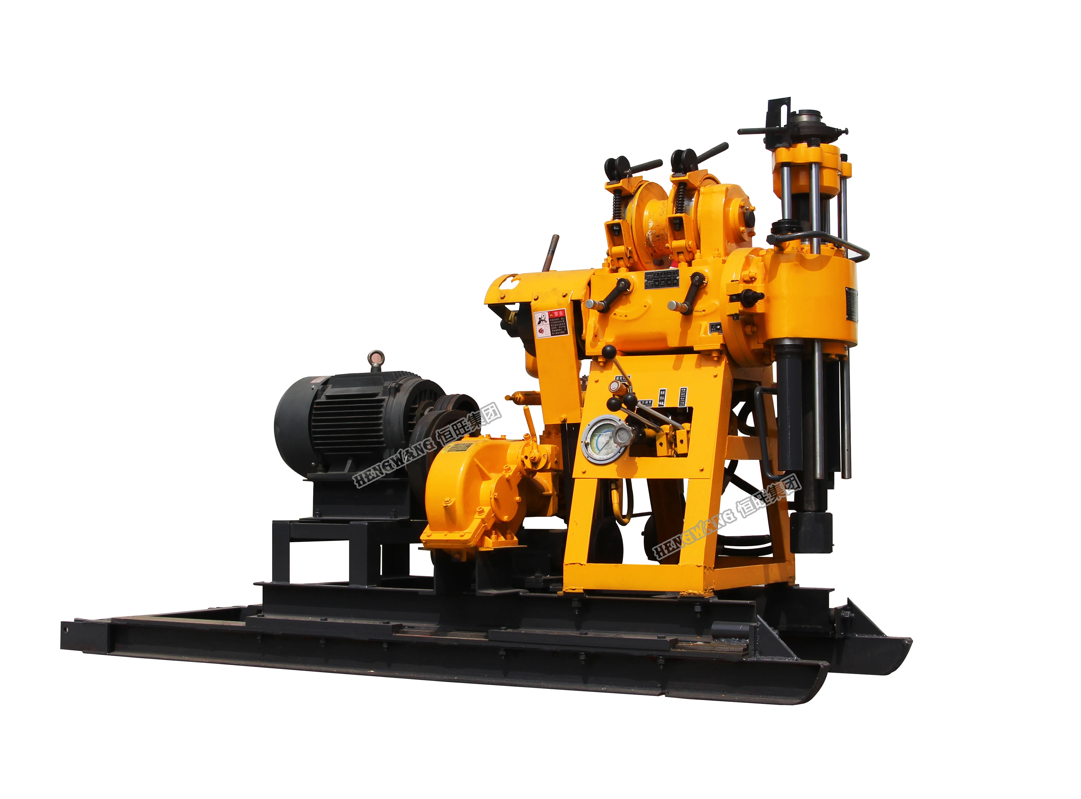 Trailer type hydraulic rotary drilling rig machine/water well drilling rig depth 160-230m diameter 220-500mm